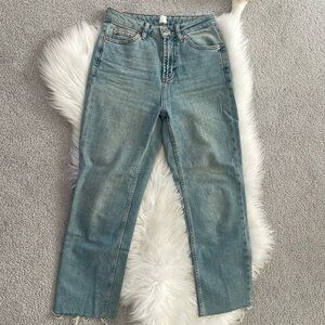 Topshop Straight Light Wash Jeans
